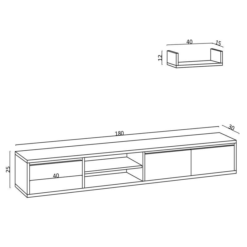 Hajira Unfinished TV Stand