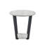 Table de bout ronde avec rangement. Décor contemporain pour salle de lavage. Fabriqué à partir de. Table de 20 po x 20,5 po. Jardin polyvalent. Fabrication de qualité