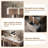 47.24"Minimalist Retractable Dressing Table