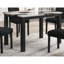 Chaises capitonnées moelleuses 5 pièces brun