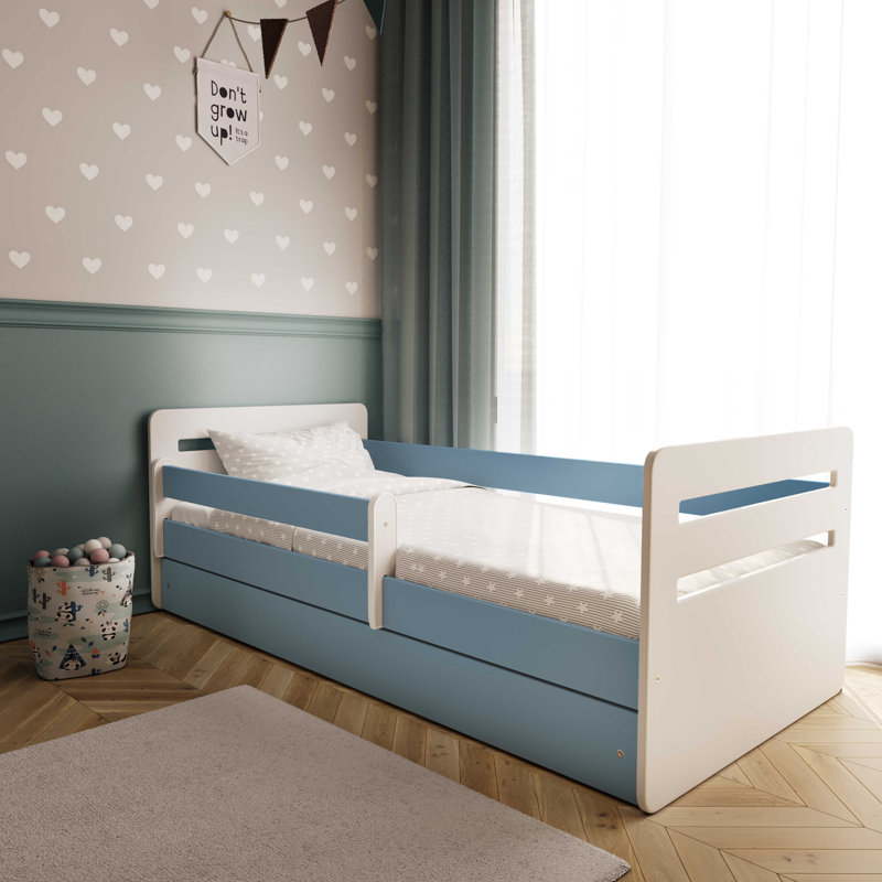 Molly Standard Panel with Storage Included, 80 x 160cm, Blue