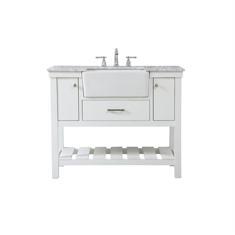 Ensemble de meuble-lavabo simple 42 po Algier, Blanc