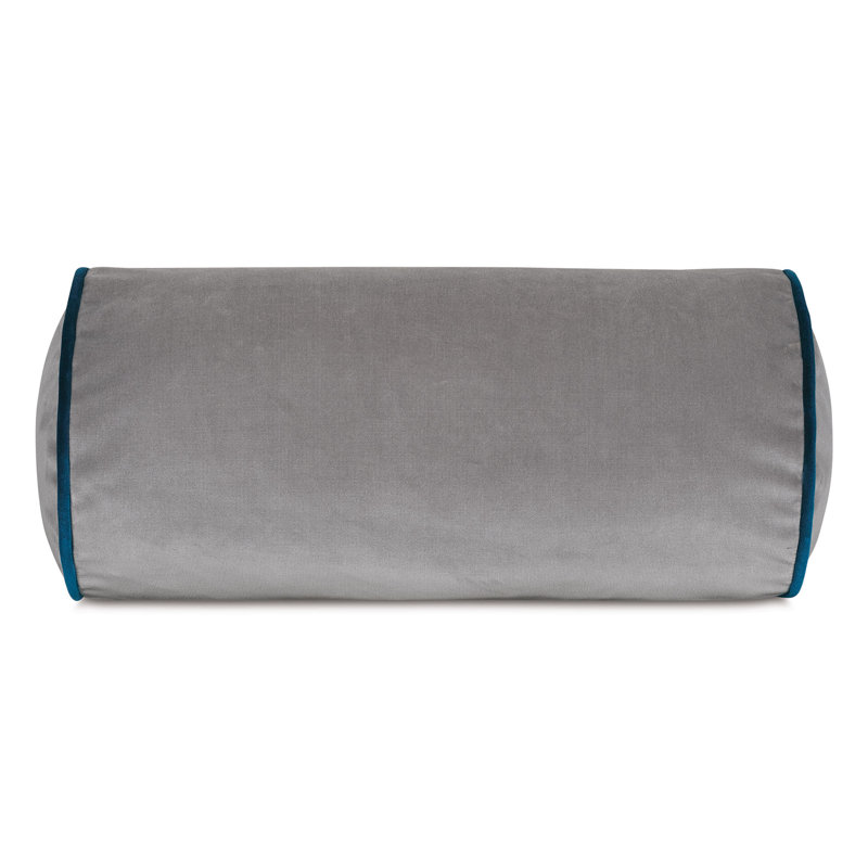 Studio 773 Lifestyle Velvet Bolster Pillow Cover & Insert, Gray