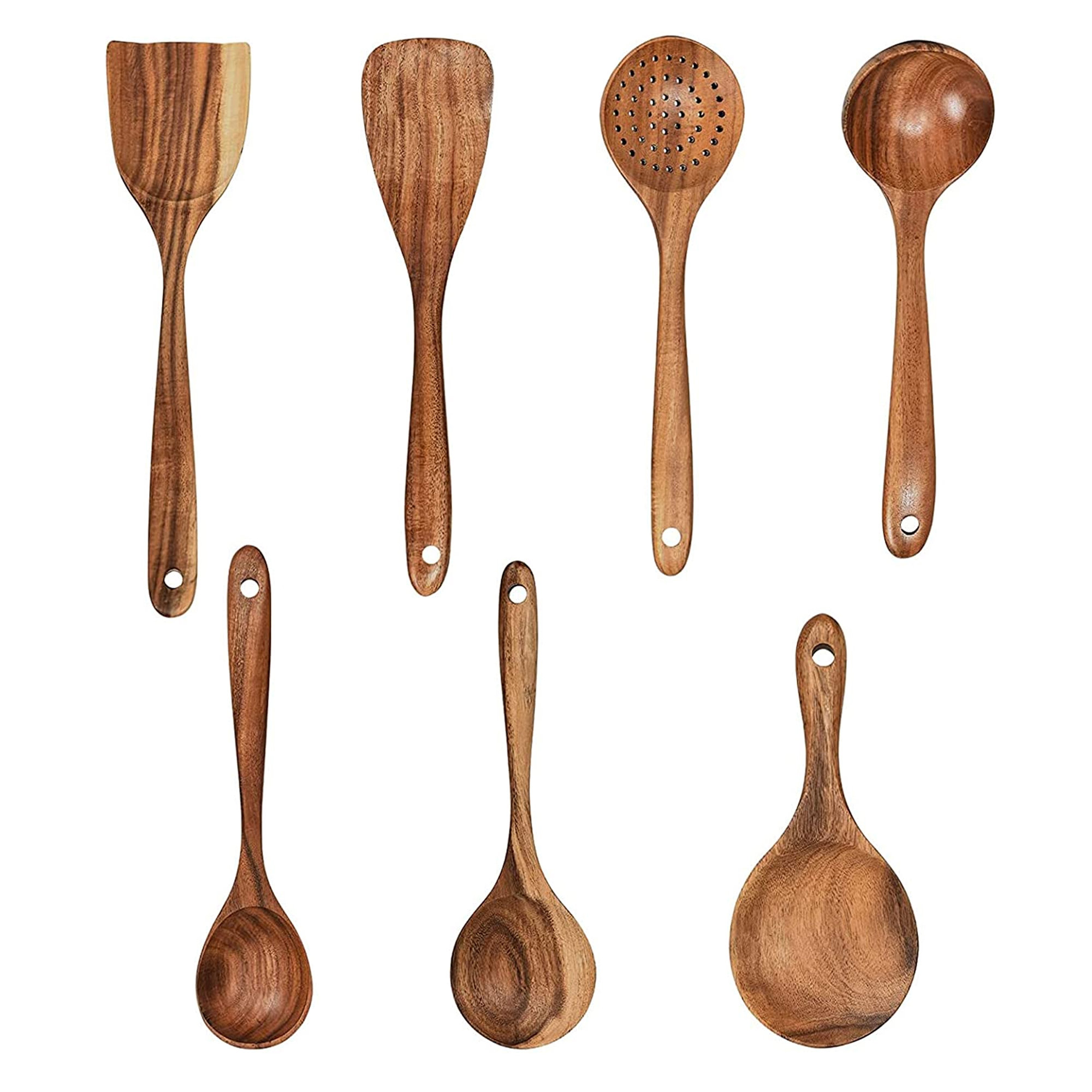 AIRPJ 7 - Piece Wood Cooking Spoon Set | Wayfair