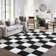 Randolph Checkered Machine Washable Rug Plaid Area Rug Soft Faux Wool Rugs Anti Slip Rugs Large Rug Carpet for Entryway Bedroom Living Room Hallway Kitchen Dining Room and Laundry Room