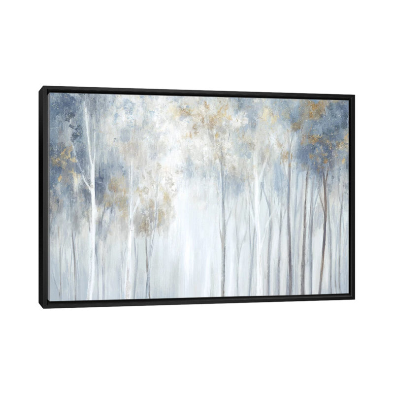 «Forest Magic» par Eva Watts - reproduction d'art, Pas de tapis, Toile avec cadre noir, H 32 po x l 48 po x P 1,5 po