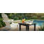Table d'appoint extérieure carrée Adirondack en bleu-133704108-133704107