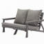 Canapé de patio durable avec tissu en oléfine résistant aux rayons UV et quincaillerie en acier inoxydable pour une utilisation extérieure toute l'année