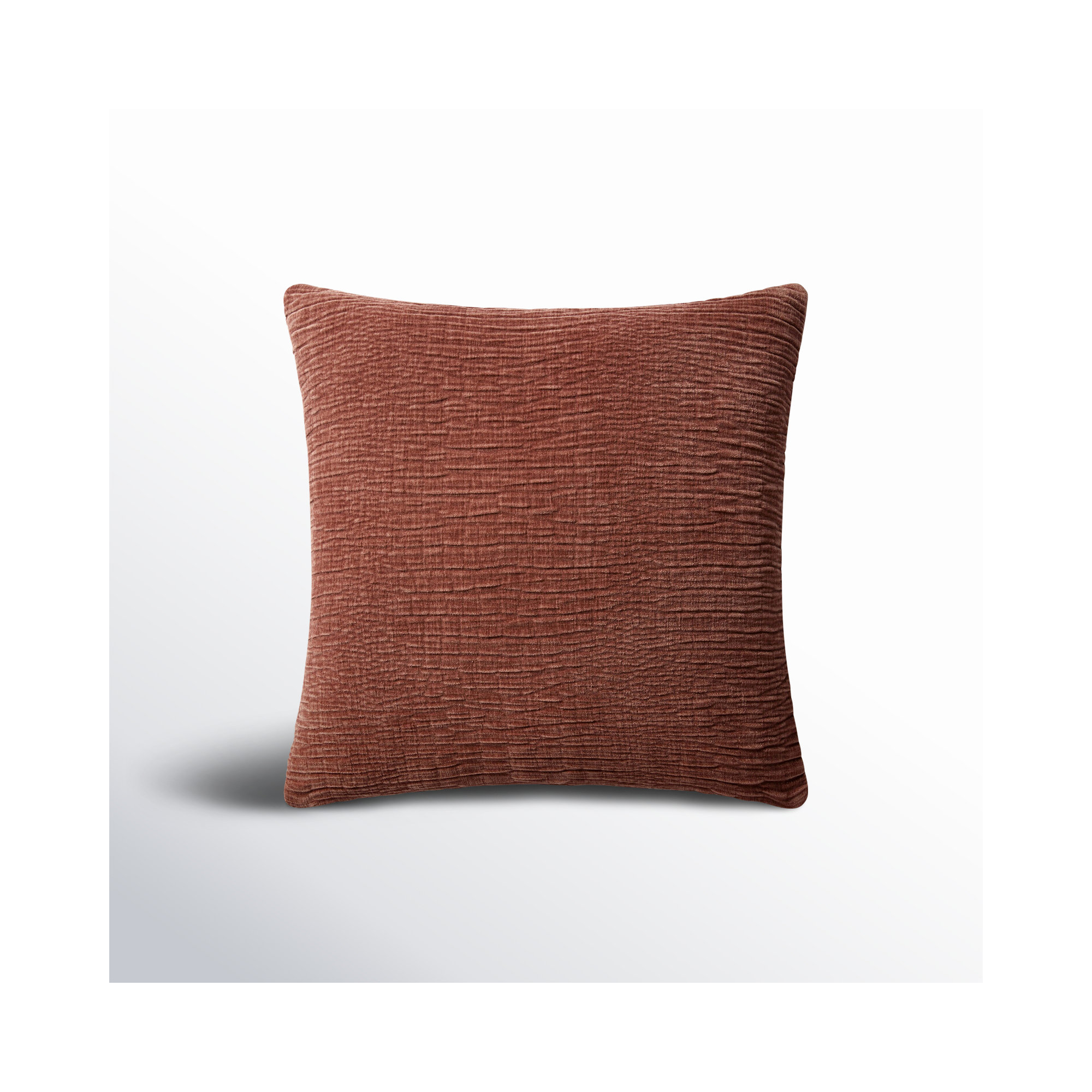 Edan Throw Pillow, Copper, Pillow Cover Only/No Insert, 22"H x 22"W