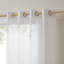 Panneau de rideau simple diaphane avec œillets 50 x 95 po Cecily-462298555-470842248