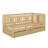 Wood Daybed With Fence Guardrails,Drawers And Split Into Independent Floor Bed-2072608833-2072740434