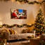 Ensemble de 3 impressions sur toile de Noël, père Noël, lecture de lettres au bureau-120617712