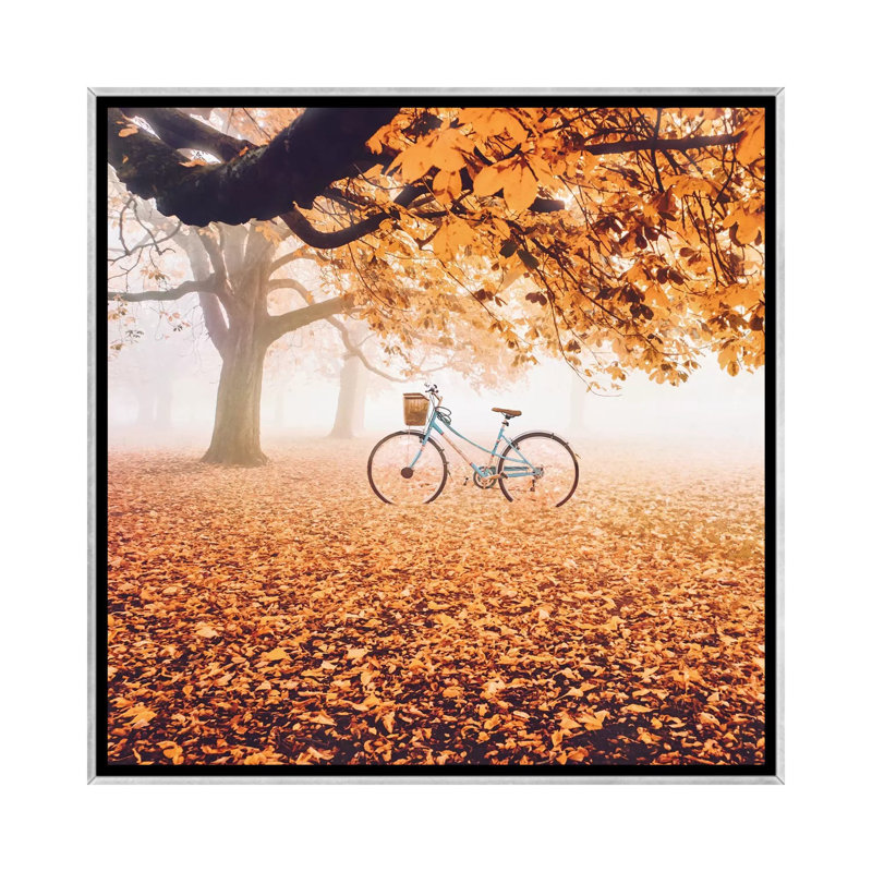 Orange partout par Hobopeeba-impression, H 26 po x l 26 po x P 1,5 po, Pas de tapis, Toile avec cadre argenté