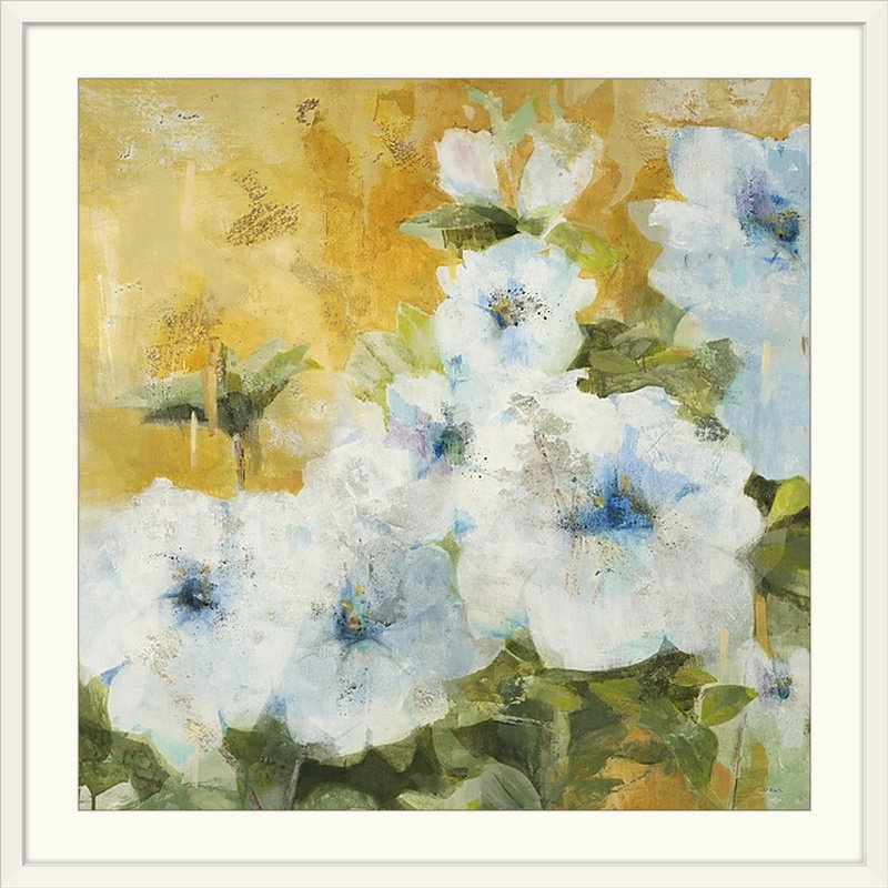 « ii » par jill martin, reproduction d’art Intuition, H 24 po x l 24 po x P 1 po, Cadre blanc