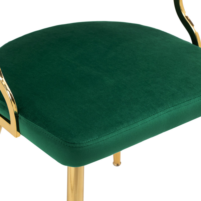 Chaise de salle à manger Ginko, Vert foncé, 4