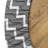 Ambesonne Chevron Fitted Round Tablecloth Charcoal Gray White-612748918