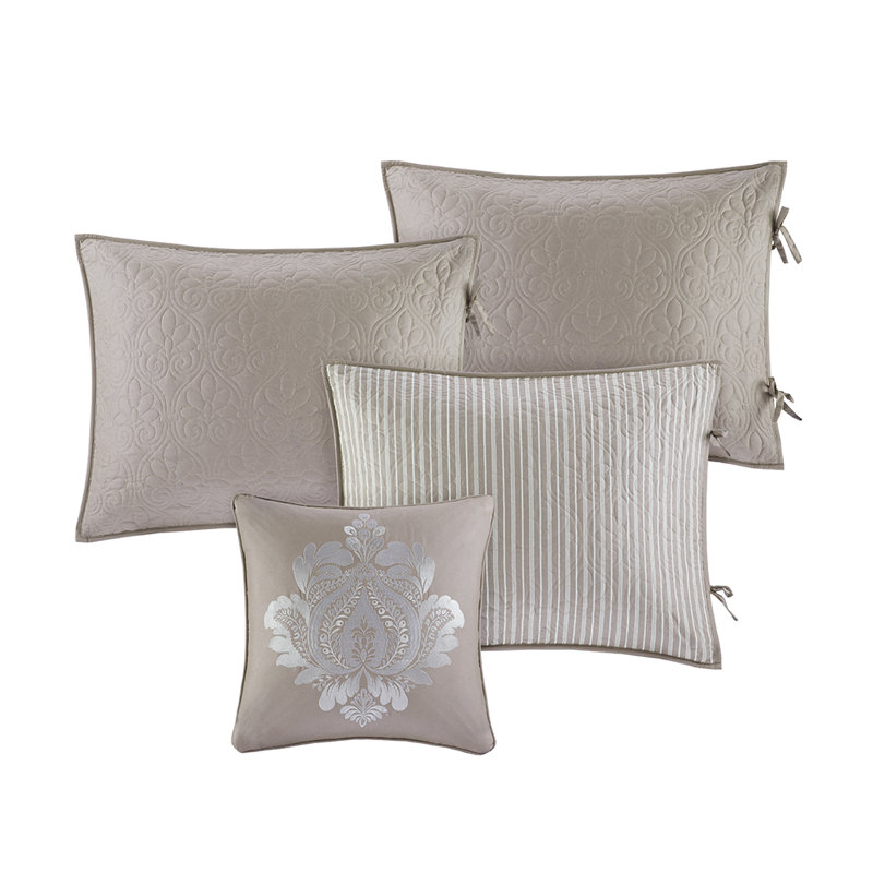Sandy 6-Piece Cottage-Inspired Reversible Daybed Cover Set, Khaki