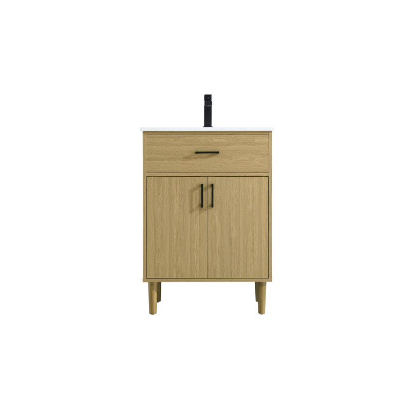 Chandler 24 inch Single Bathroom Vanity, Honey Brown