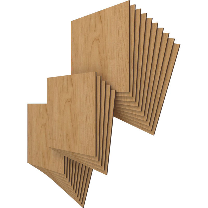 Planches en bois, Érable, H 15,75 po x l 15,75 po x P 0,25 po