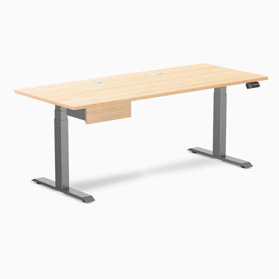 Medina Adjustable Height Solid Wood Steel Standing Desk