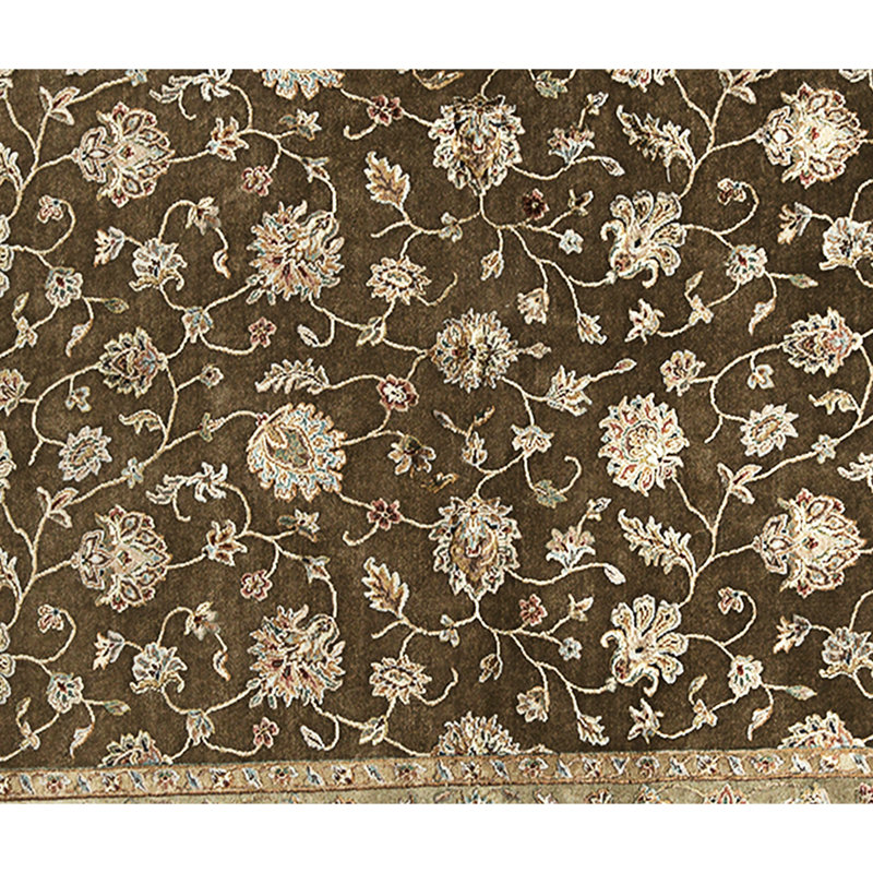 Handmade Silk and Wool Area Rug