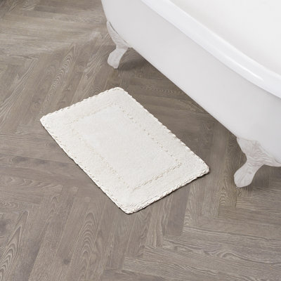 Laura Ashley Ruffle 100% Cotton Bath Rugs