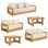 Melrose 5 Piece Outdoor Conversation Set
