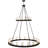 28 - Light Dimmable Tiered Chandelier