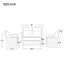 Canapé modulaire en osier avec repose-pieds et coussins 4 pièces U-Style-1743699495