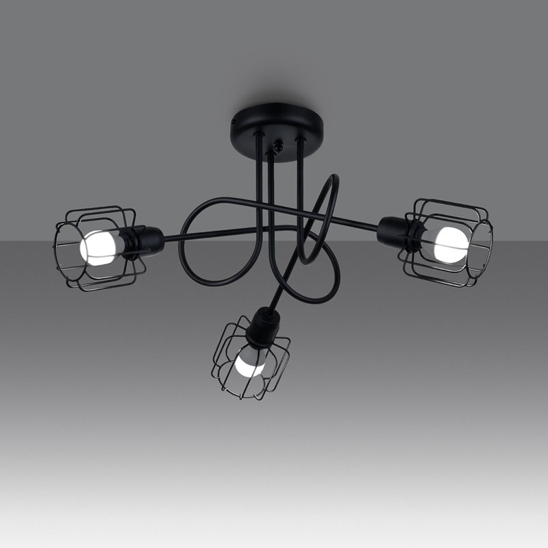 Chandelier, 28.5cm H x 48cm W x 48cm D, 3 Lights