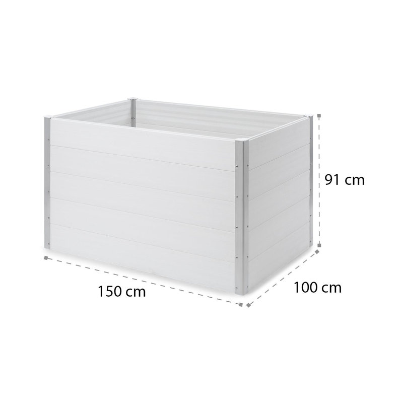 Raised Garden Bed, 91cm H x 150cm W x 100cm D