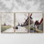Windmills in Holland, 1871 - Toile encadrée multi-pièces-1751362508-1751362509