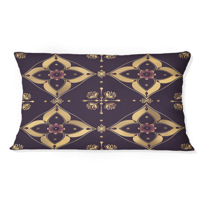 Coussin lombaire mauve traditionnel royal royal