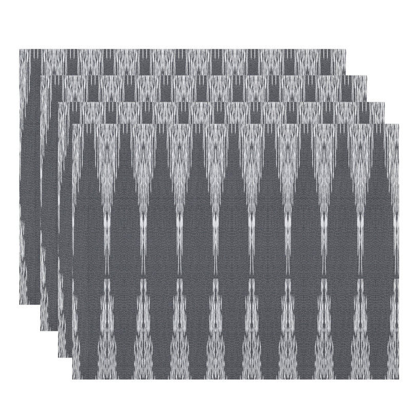 Ensemble de napperons 4 pièces Avalon, Gris