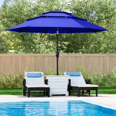 Parasols de patio à 3 niveaux Miqdad par Arlmont & Co.