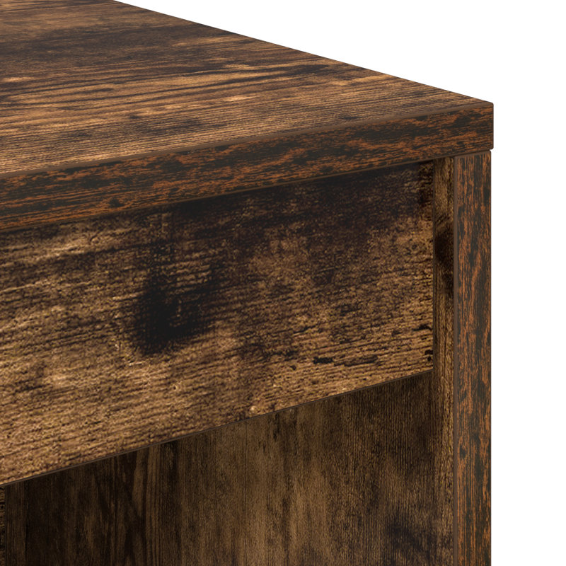 Writing Desk Particle Board 76 Cm, Smoked Oak, 76cm H x 100cm W x 40cm D