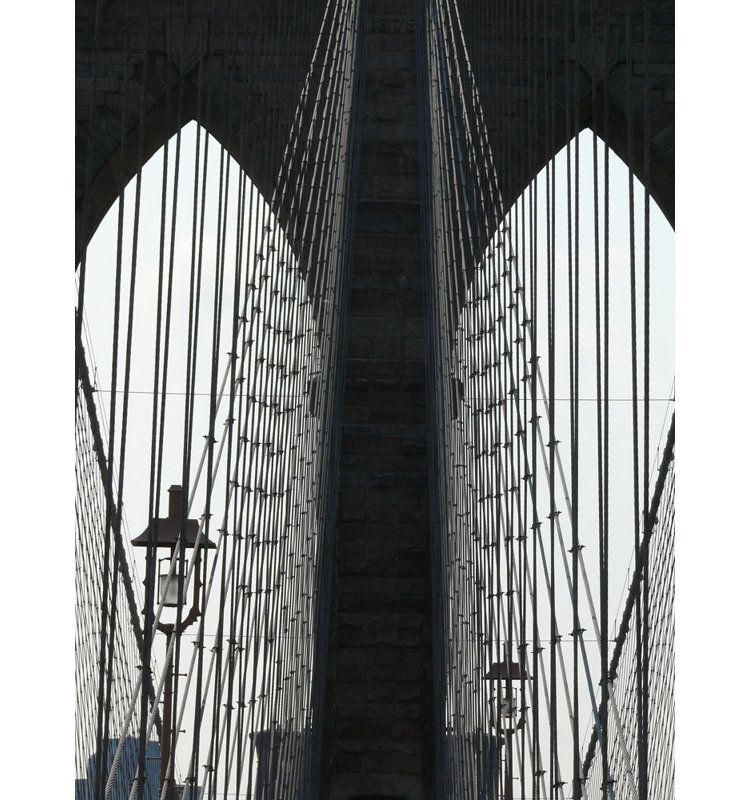 Pont de Brooklyn à New York, H 48 po x l 36 po
