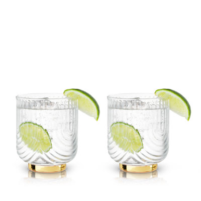 Viski Gatsby Crystal Drinking Glass