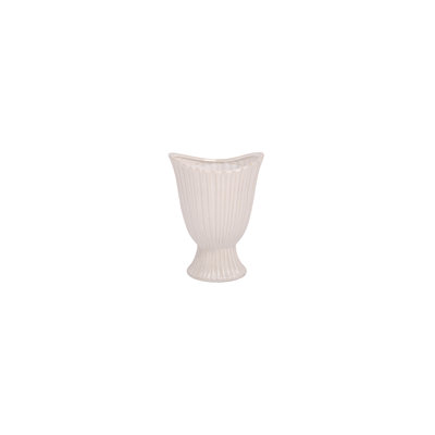 Pot en grès blanc