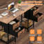 Bureau d'ordinateur 47 pouces avec 4 tiroirs, tablette en filet pour bureau à domicile, bureau, chambre à coucher-1053651957