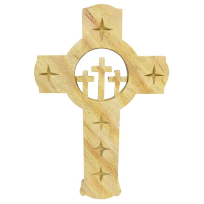 Triple Crosses Center Hanging Wall Cross