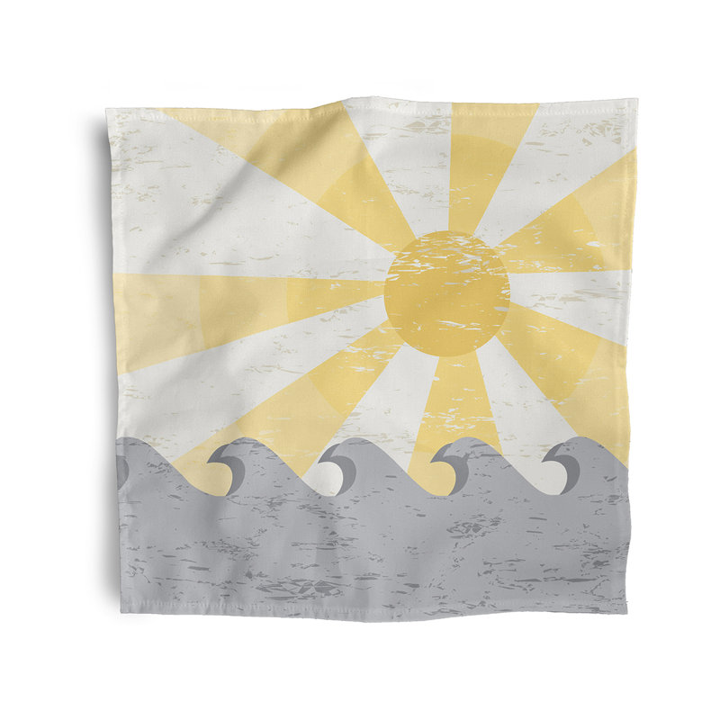 Leviner Polyester Nautical & Coastal Napkins, Grey