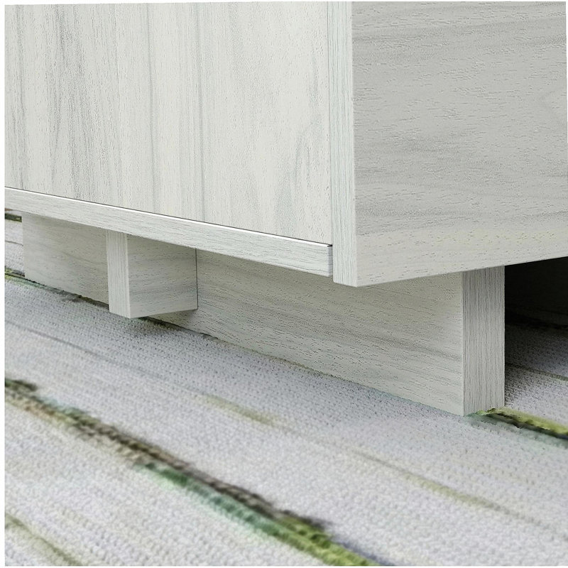 Bureau avec tiroir classeur, finition blanche