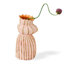 Vase de table en céramique fantaisie rétro rose clair