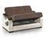 Futon convertible avec causeuse convertible avec rangement caché et support ferme clic-clac