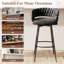  Tabouret de bar et de tabouret de bar moderne avec dossier tissé à la main-1641149652-1641149655