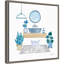 Reproduction d’art sur toile, "relax I" par Farida Zambrano-Floater frame