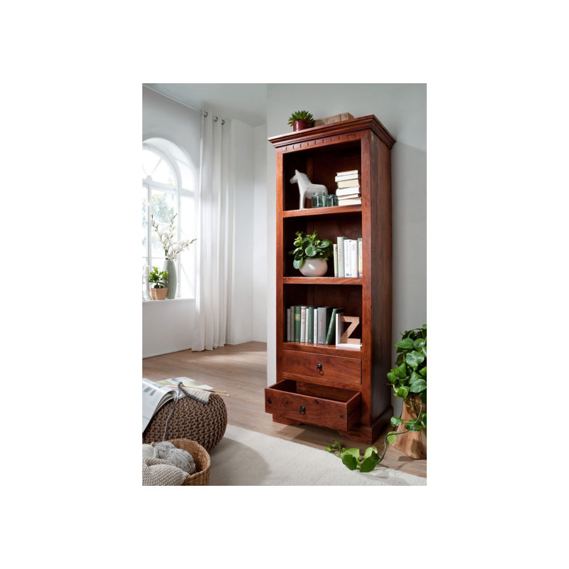 Oxford 178cm H x 68cm W Solid Wood Standard Bookcase