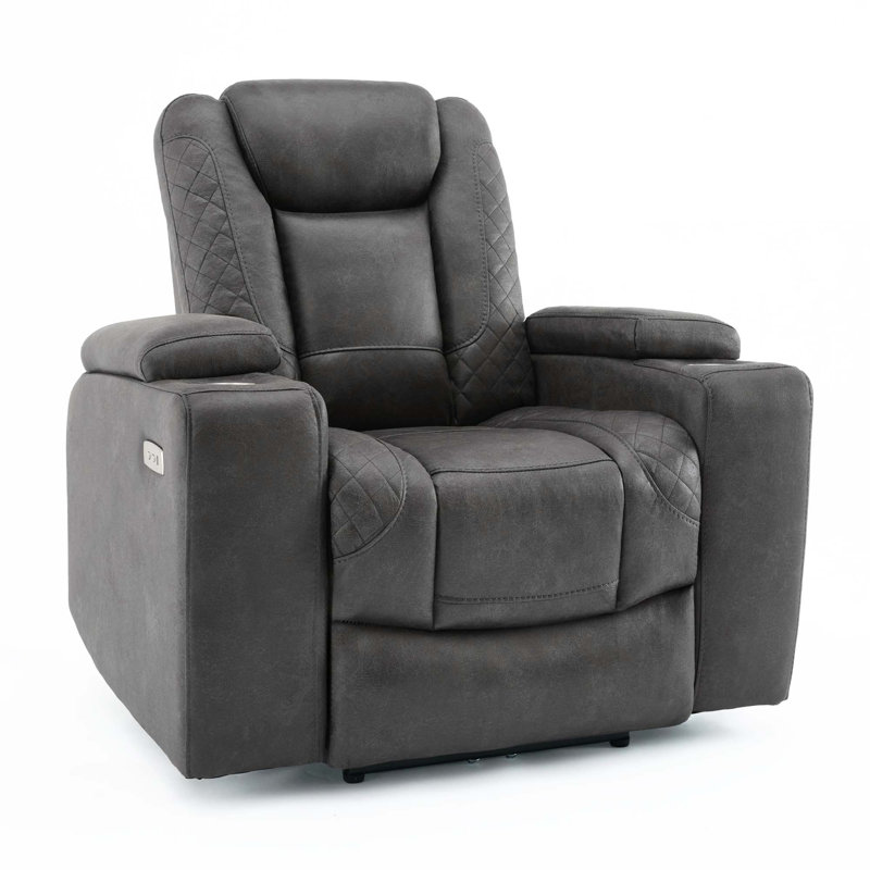 Syeira 100cm Wide Standard Recliner, Grey