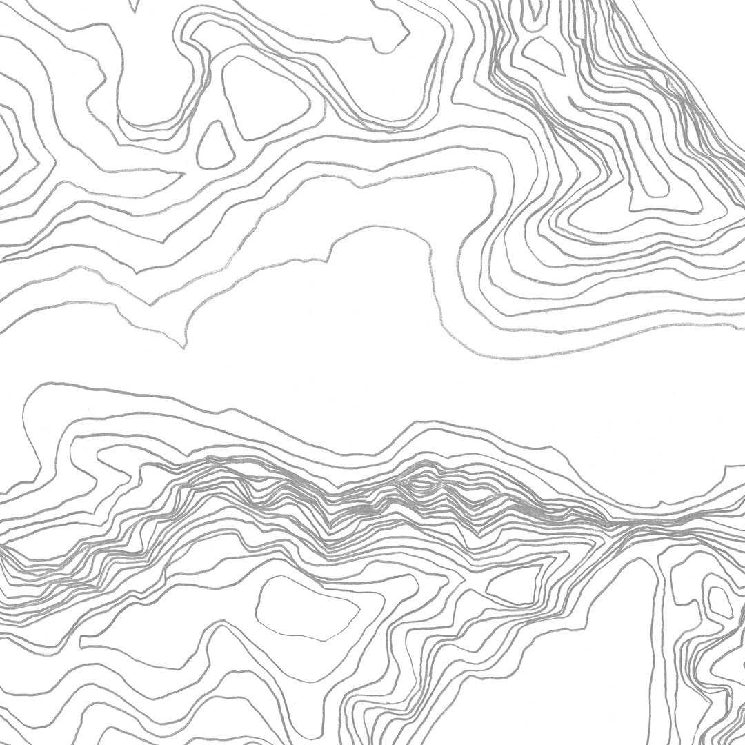 Leinwandbild Topography Shape I von June Erica Vess